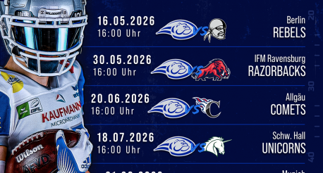 Spieltermine GFL 2026